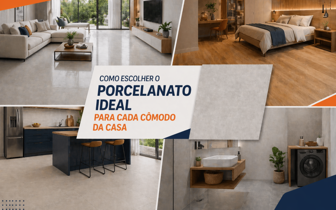 Como escolher o porcelanato ideal para cada cômodo da casa
